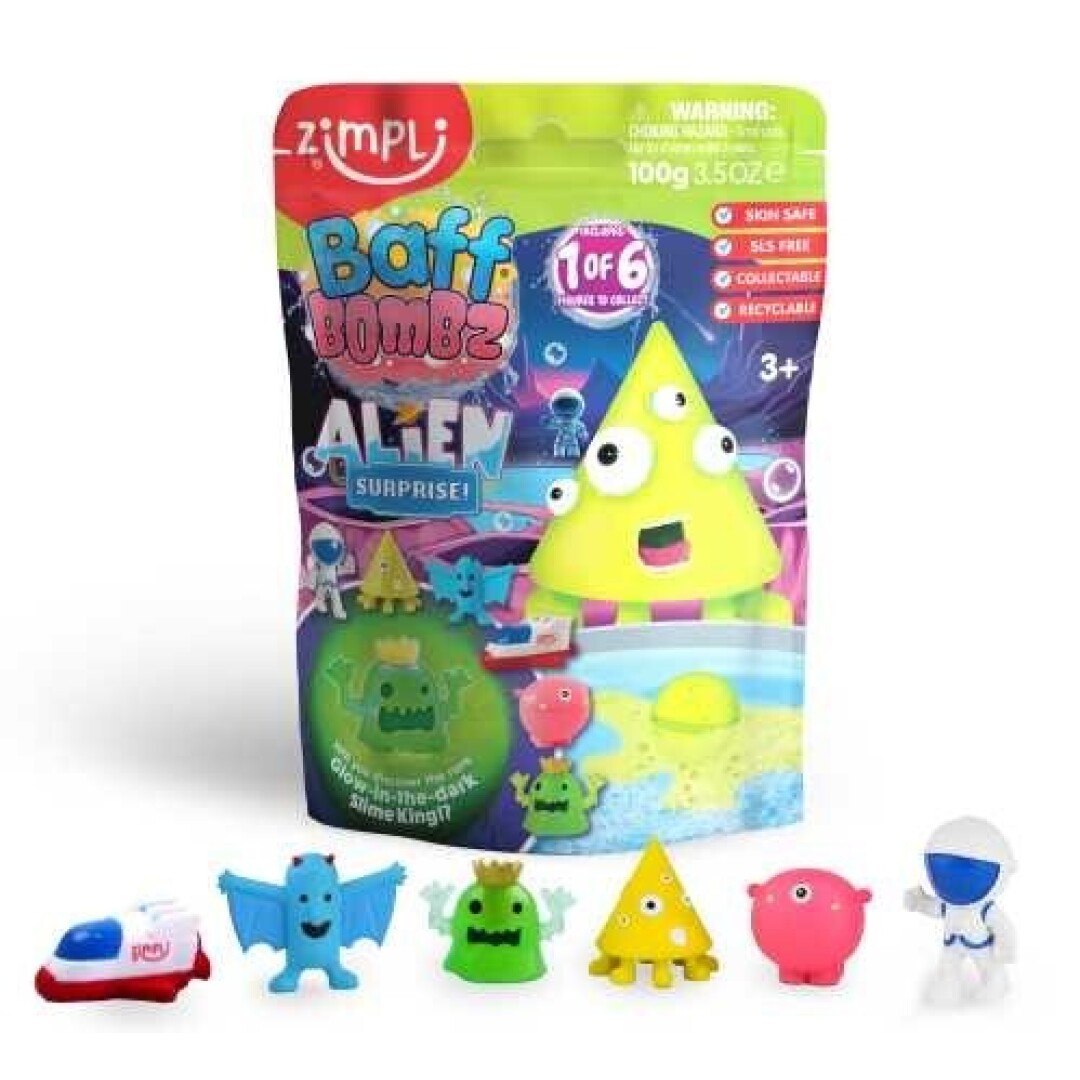 Bomba de baño sorpresa Alien de Zimplikids