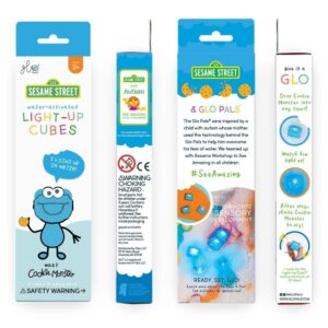 Set cubos de luz Cookie Monster de Glopals