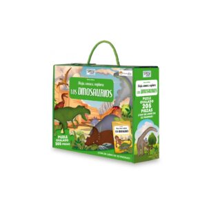 PUZZLE + LIBRO LOS DINOSAURIOS DE SASSI