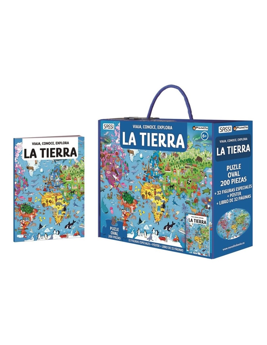 PUZZLE + LIBRO LA TIERRA DE SASSI