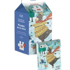 Libro + puzzle Piruetas en la nieve de Juanito Books