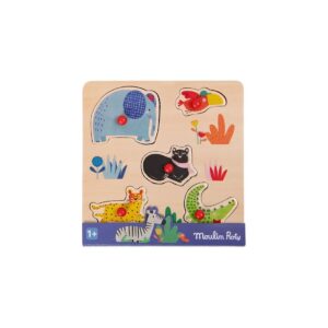 PUZZLE ENCAJABLE ANIMALES DE MOULIN ROTY