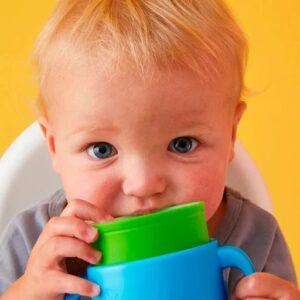 TAZA 360º CON  CIERRE HERMÉTICO DE BBOX (VERDE Y AZUL)