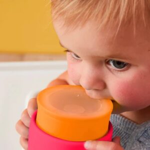 TAZA 360º CON CIERRE HERMÉTICO DE BBOX (ROSA Y NARANJA)